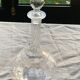 Elegant and vintage transparent glass wine decanter
