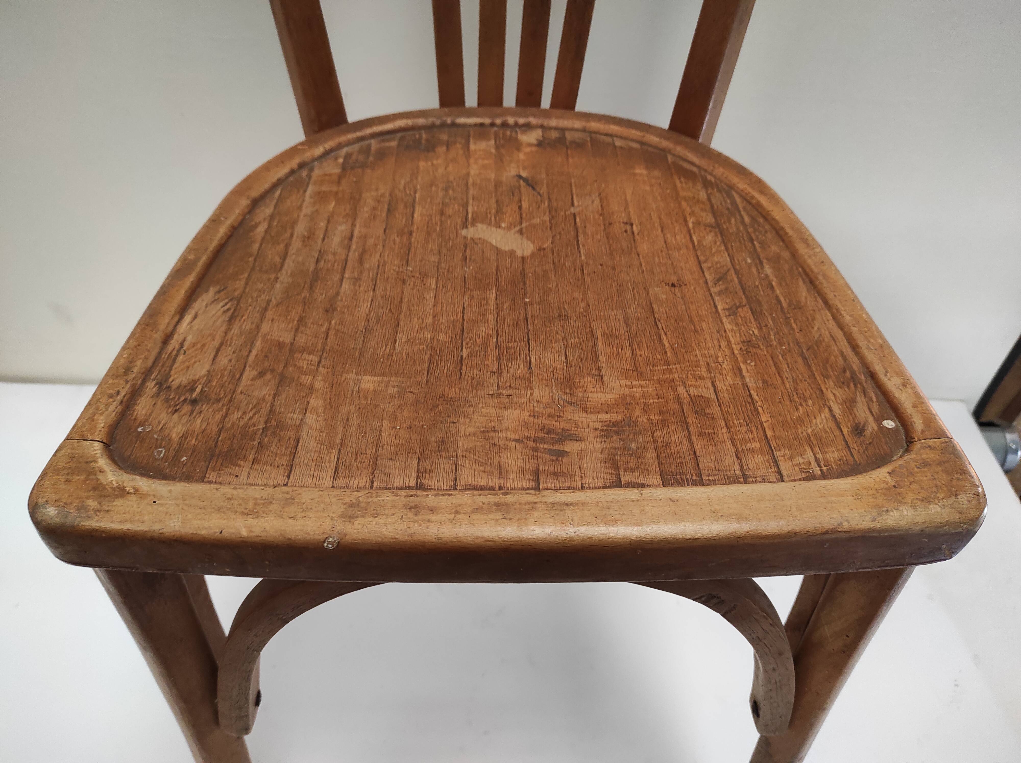 Beech wood bistro chair