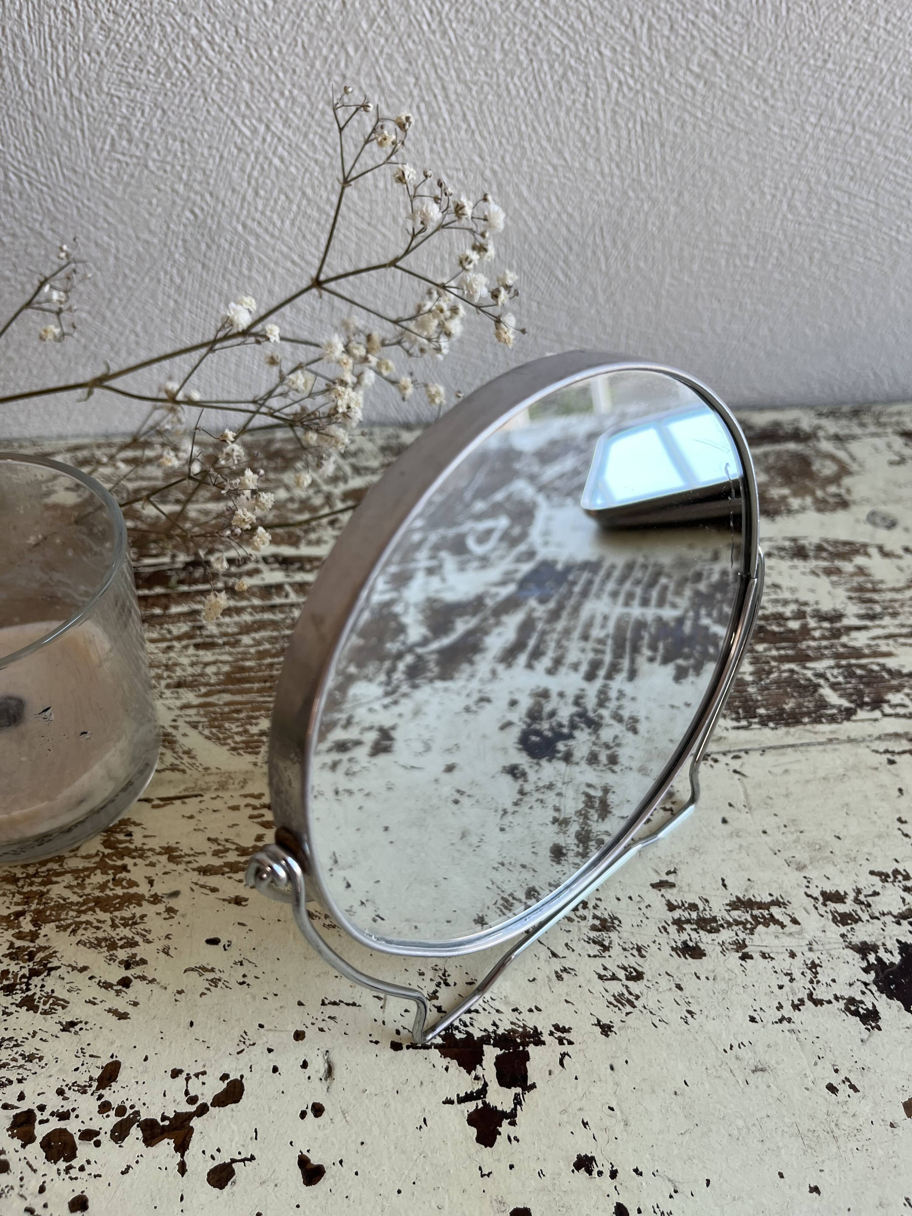 Round barber mirror 12.5 cm