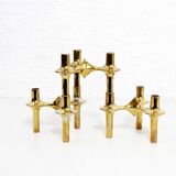 Set of 3 modular nagel candle holders