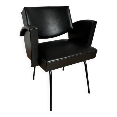 Fauteuil skaï vintage