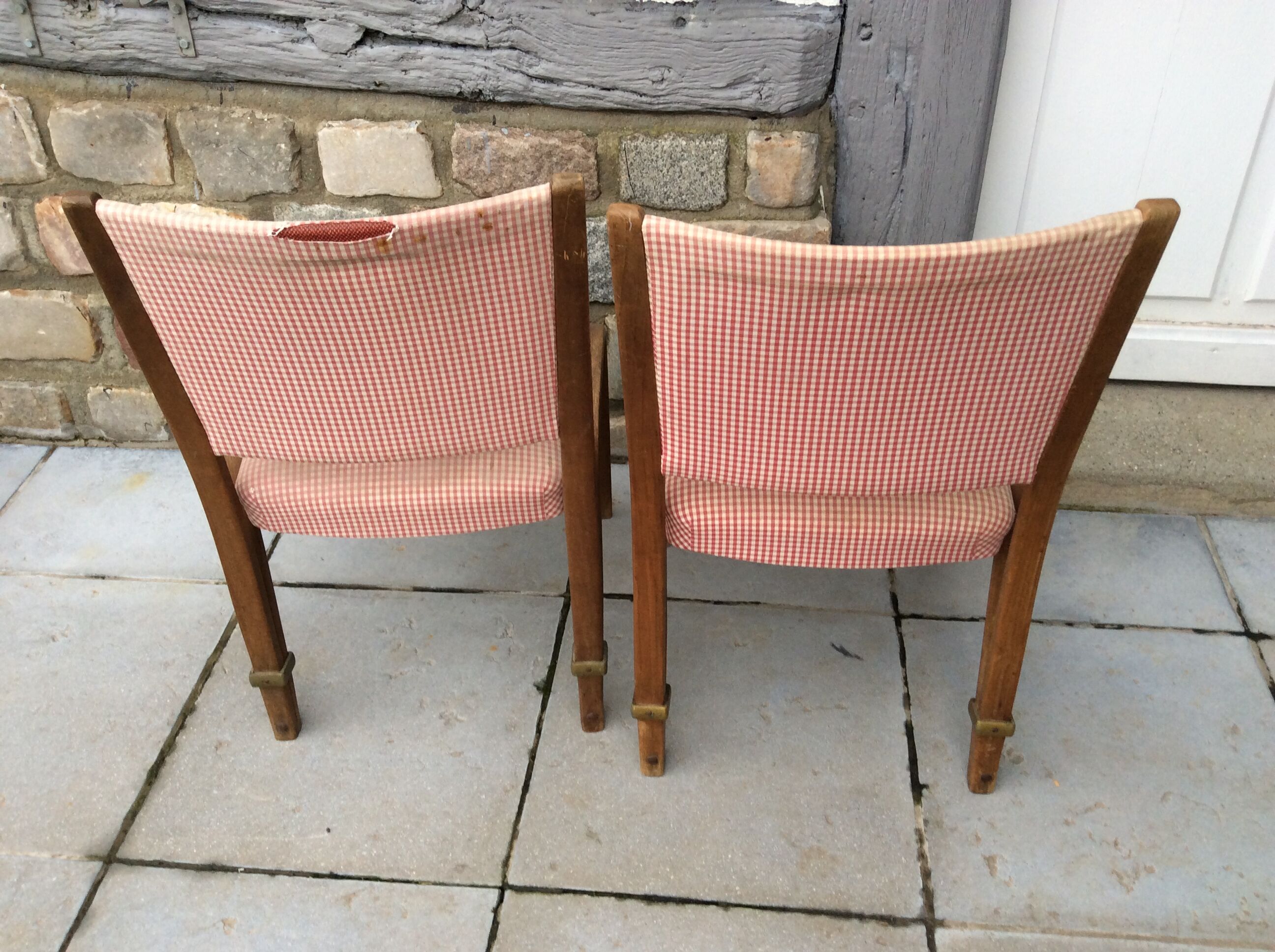 Pair of bridge chairs