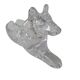 Crystal dog ashtray art v clichy france to confirm