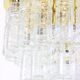 Large glass chandelier Limburg, Germany, 1960s