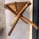 African rattan low stool
