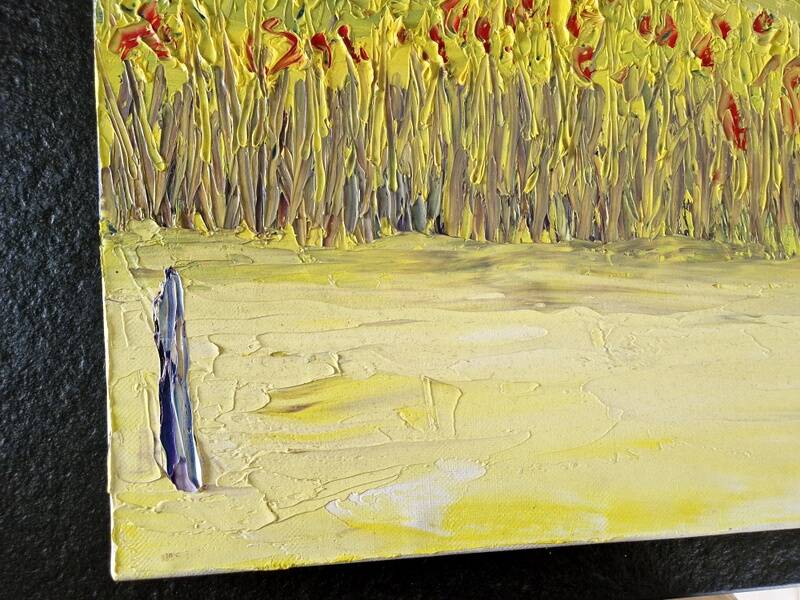 Thierry Deroyant (born in 1955) - Oil on canvas - "The countryside" - Signed