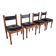 Set of 4 dining chairs by Silvio Coppola for Bernini, 1960s.