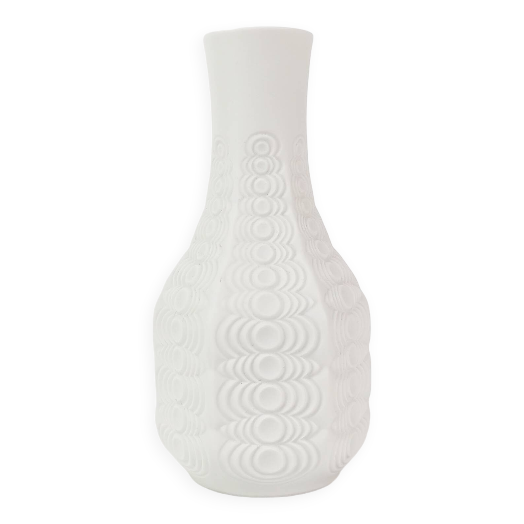 Op Art biscuit vase, Seltmann Weiden, Germany, 1960s.