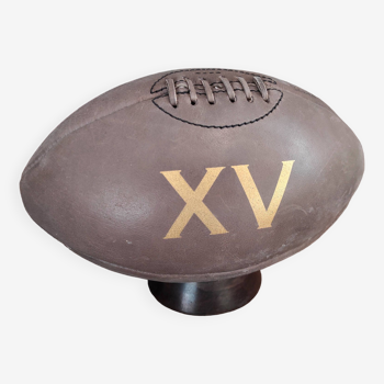 Vintage leather rugby ball XV