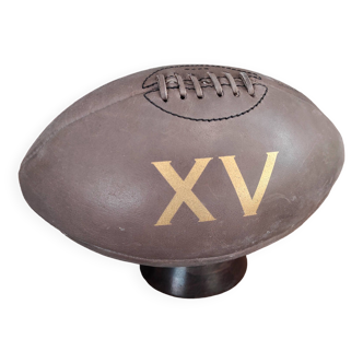 Ballon de rugby vintage en cuir XV