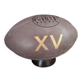Vintage leather rugby ball XV