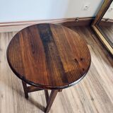 Wooden pedestal table