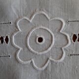 Old linen tablecloth
