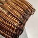 Panier osier ancien tressage
