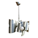 Space age aluminum pendant chandelier