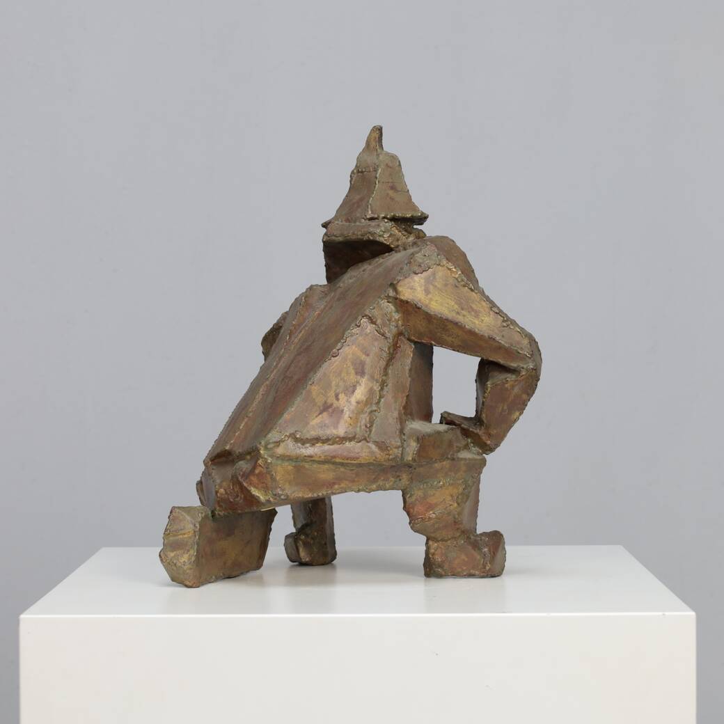 “Starke Jâan” sculpture in welded steel by Louk van Meurs, Netherlands, c. 1970s