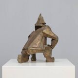 “Starke Jâan” sculpture in welded steel by Louk van Meurs, Netherlands, c. 1970s