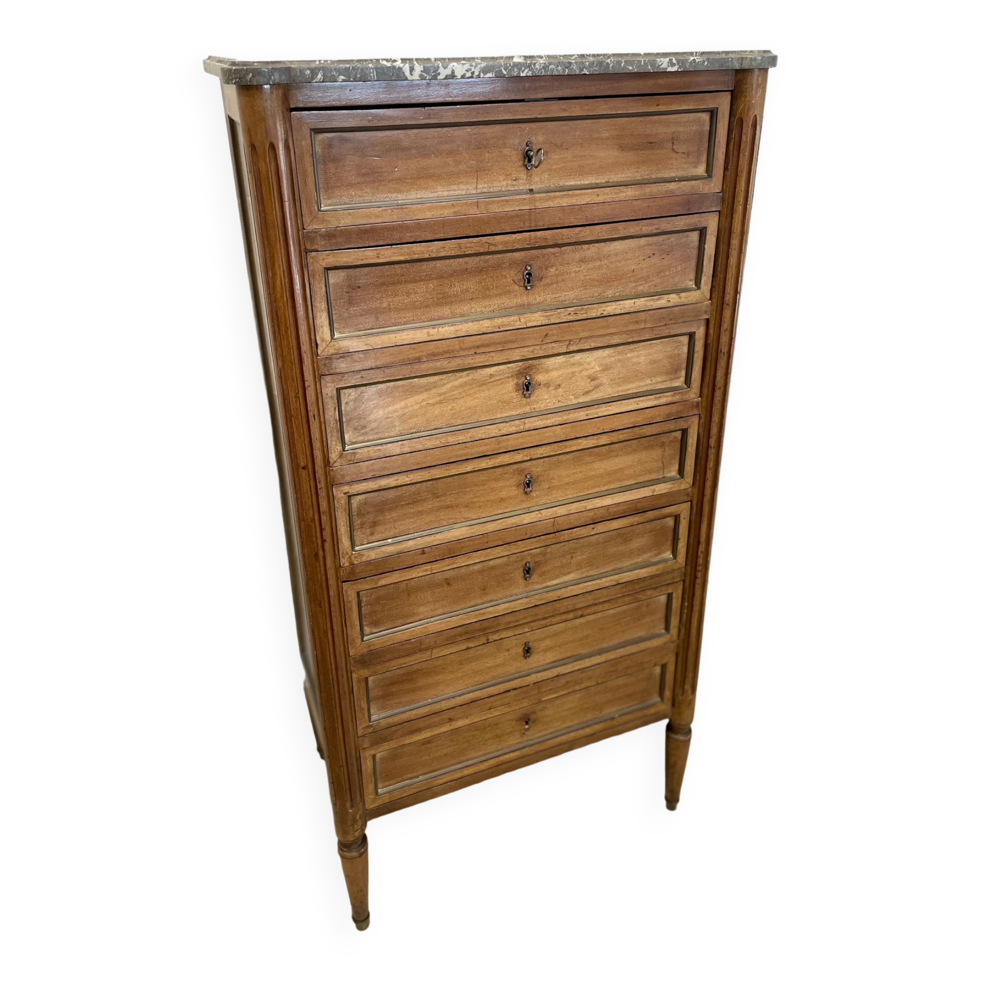 Louis XVI style weekly with marble top