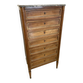 Louis XVI style weekly with marble top