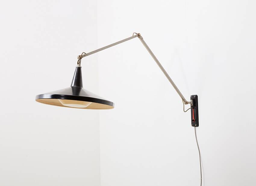 Wim Rietveld Panama Wall Lamp Model 4050 for Gispen 1955