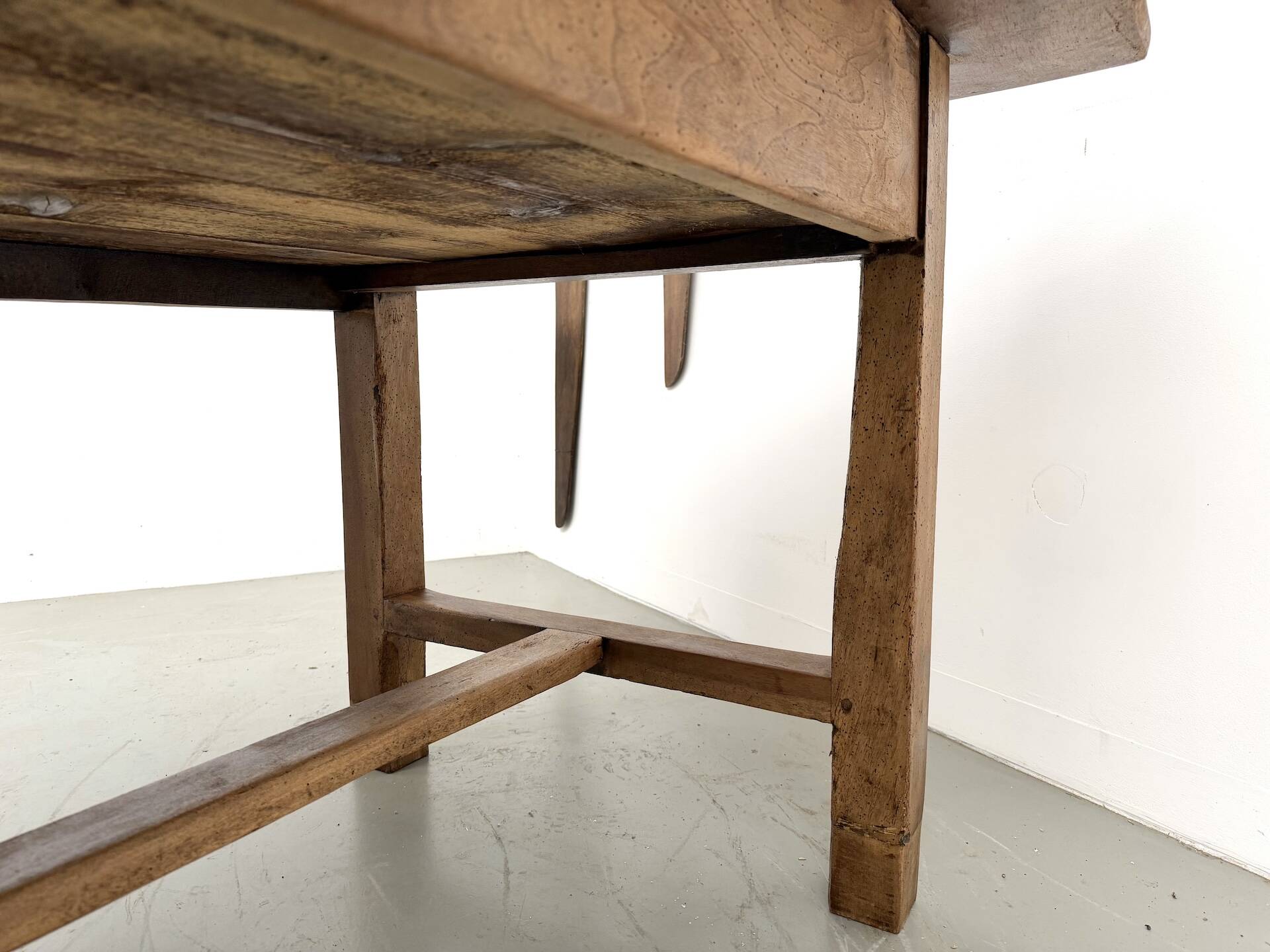 French farmhouse table in solid walnut, circa 1920