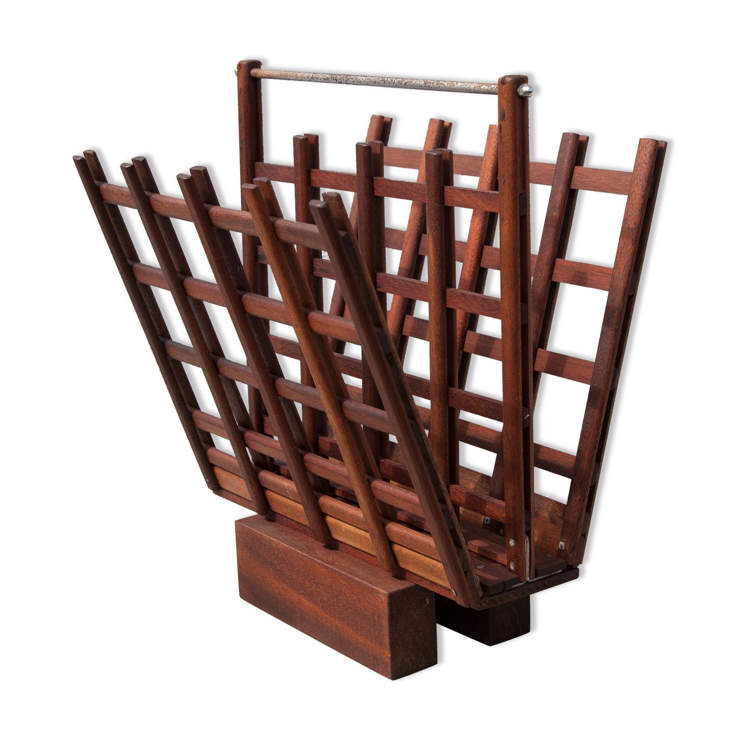 Vintage wood magazine holders