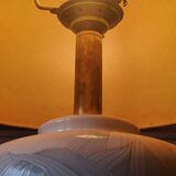 Lamp from the house Le Dauphin in ceramic and gilded brass