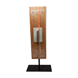 Glass and wood desk lamp by William Olivier