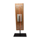 Glass and wood desk lamp by William Olivier