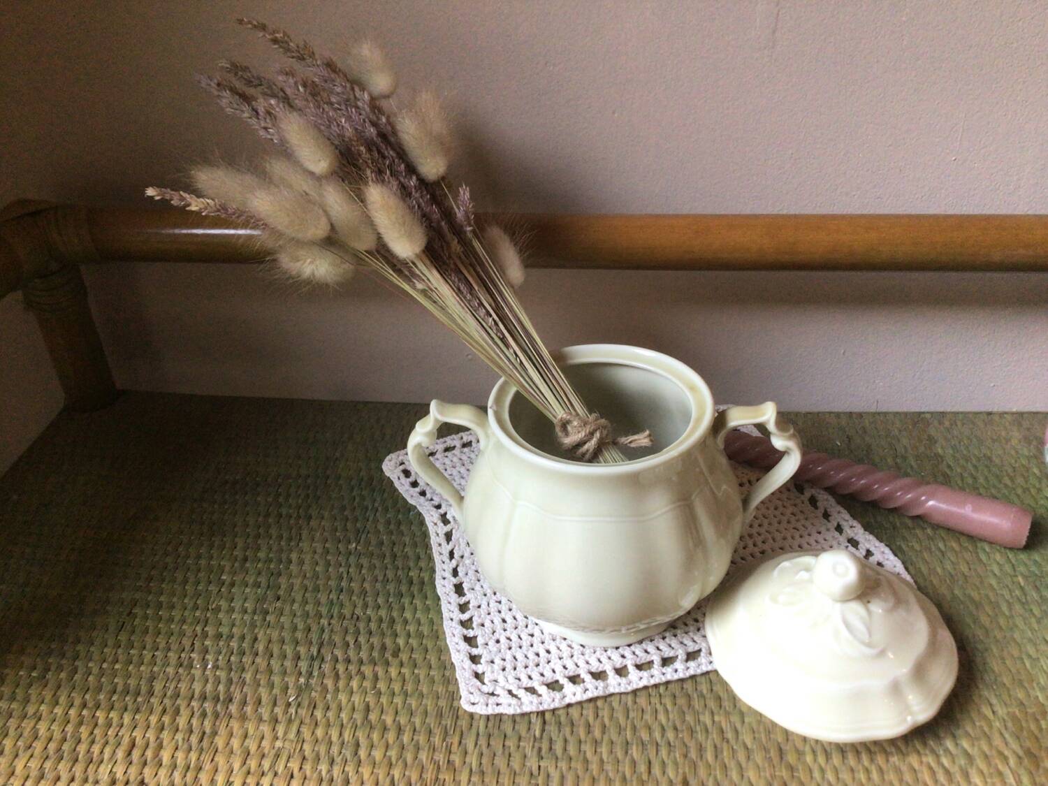 Porcelain sugar bowl