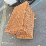 Wicker travel trunk
