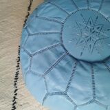 Pouf en cuir