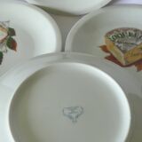 Assiettes à fromage porcelaine
