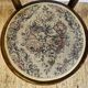 Pair of vintage bistro chairs – bentwood – floral upholstered seat