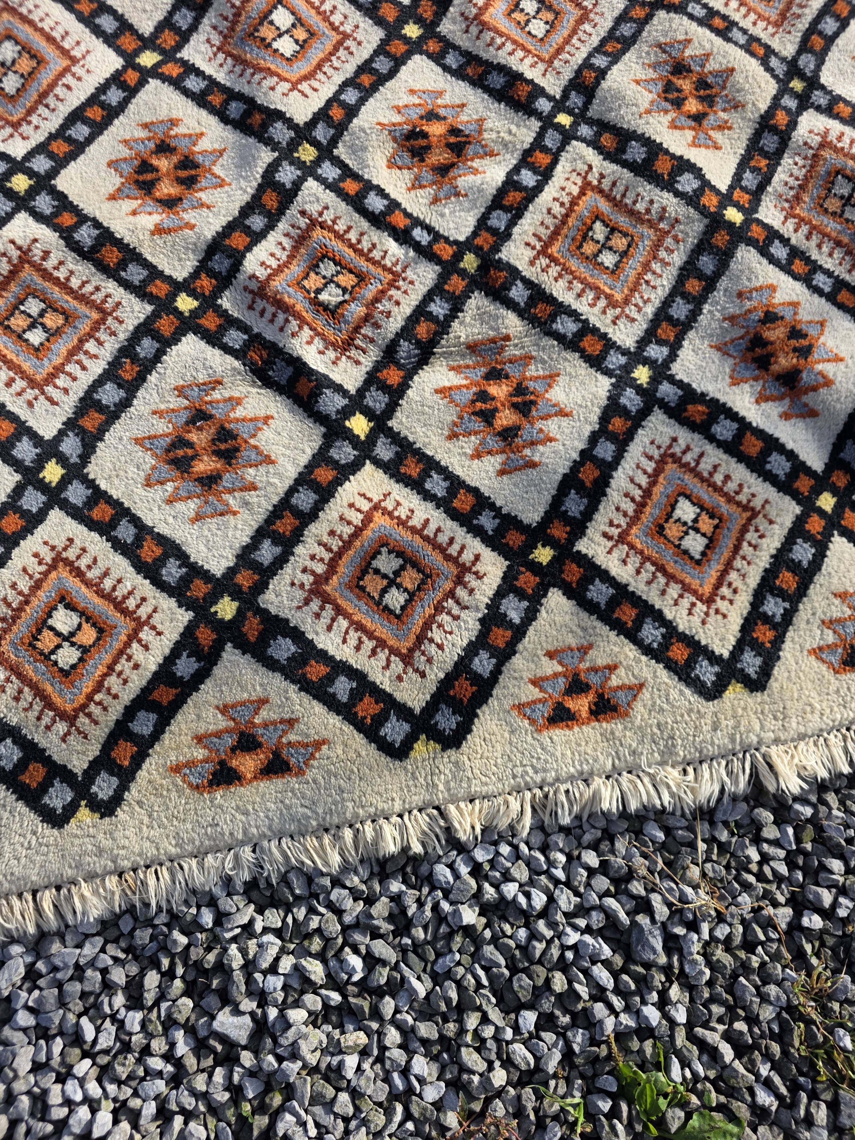 Tapis scandinave en laine des années 60/70