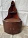 19th century mahogany corner wall shelf