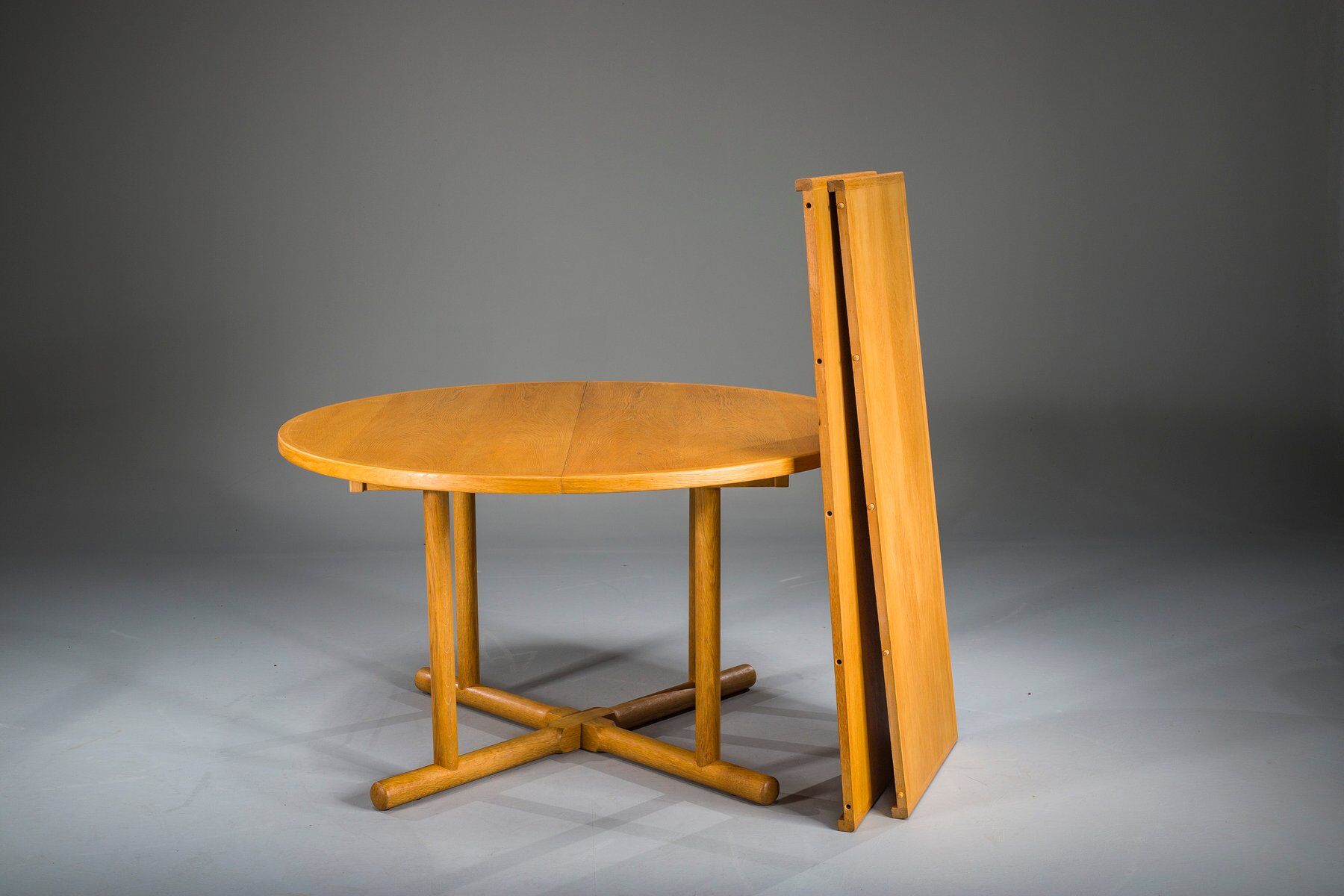 Danish extendable oak dining table by Kurt Østervig for Jason Møbler, 1950s