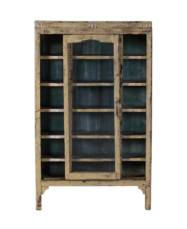 Antique white indian showcase