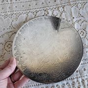 Dessous de plat en métal argenté anglais