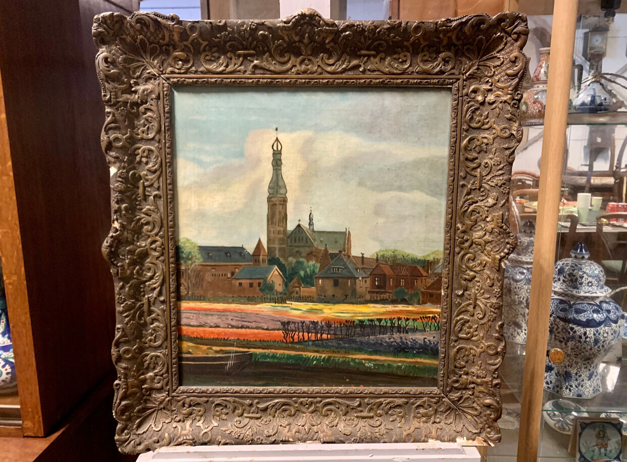 Painting dutch school, Bulb fields