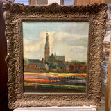 Painting dutch school, Bulb fields
