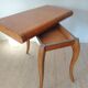 Spectacular Art Deco modular Console Table in walnut burl - 2 in 1