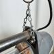 Large Grey Soviet Industrial Hanging Tube Light, 1970s