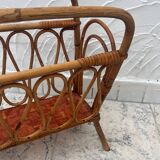 Bamboo magazine rack