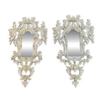 Pair C19th Continental Wall Mirrors