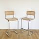 Pair bar chairs Cesca S32 Marcel Breuer, 1970