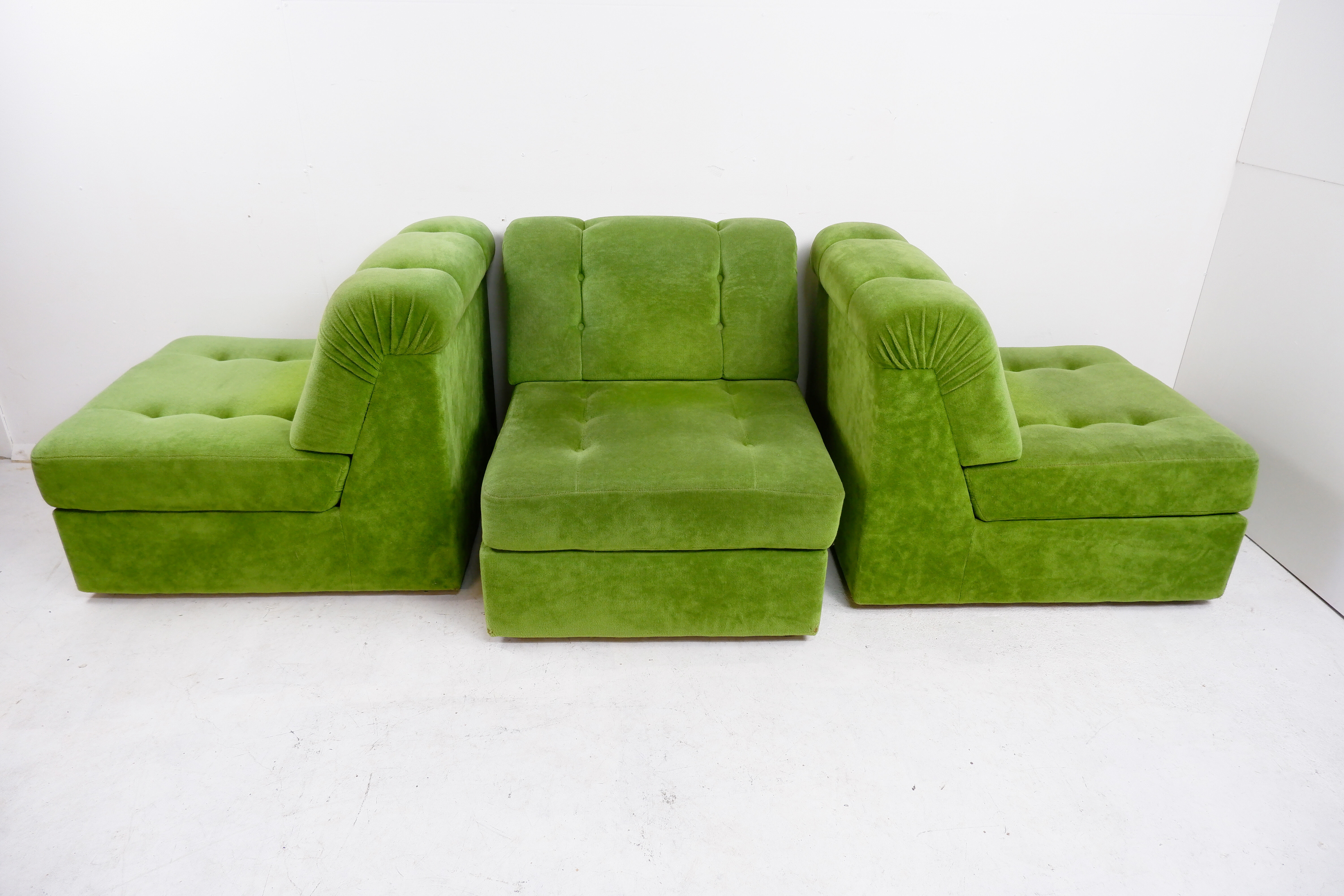 1970s vintage sofa with 3 elements