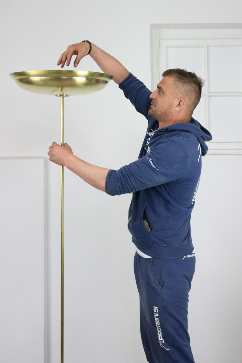 Vintage Floor Brass Lamp