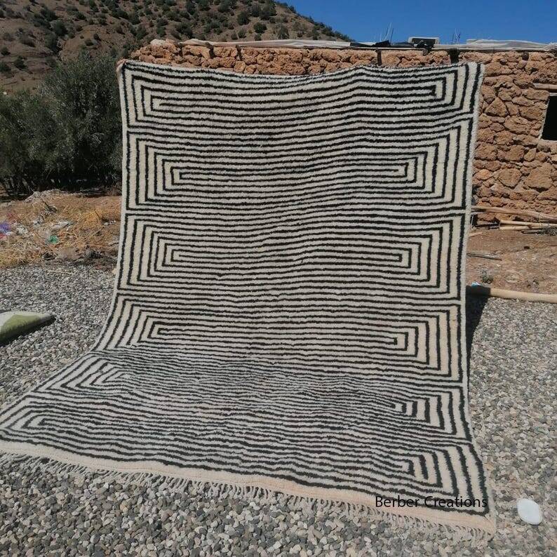 Beni Ourain wool rug 155/255cm