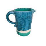 Blue ceramic jug